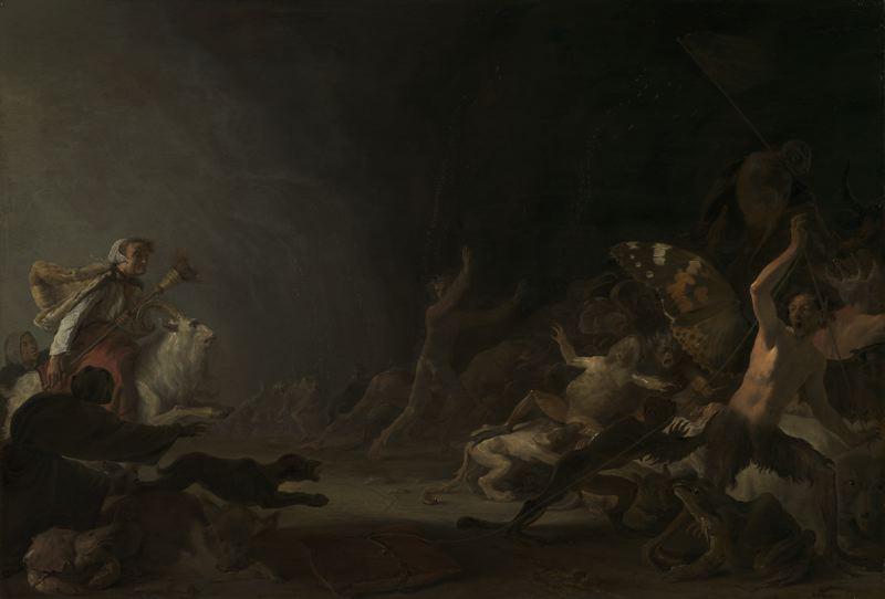 Cornelis Saftleven A Witches Sabbath oil painting picture